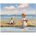 Trademark Fine Art 'At the Beach III' Canvas Art, 26x32 MA075-C2632GG